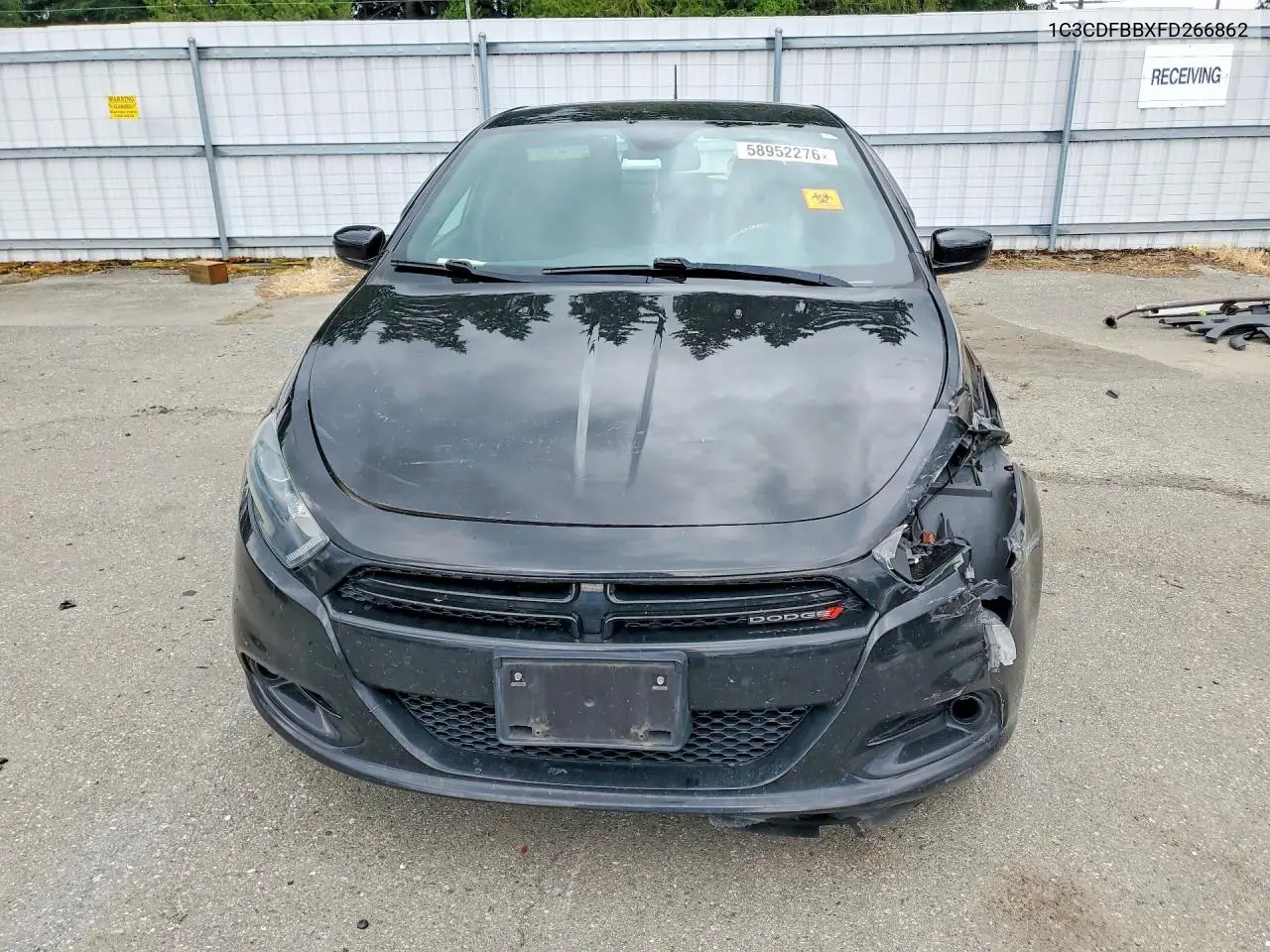2015 Dodge Dart Sxt VIN: 1C3CDFBBXFD266862 Lot: 58952276