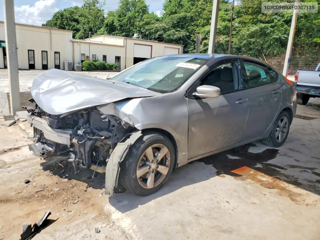 2015 Dodge Dart Sxt VIN: 1C3CDFBBXFD307135 Lot: 59141576
