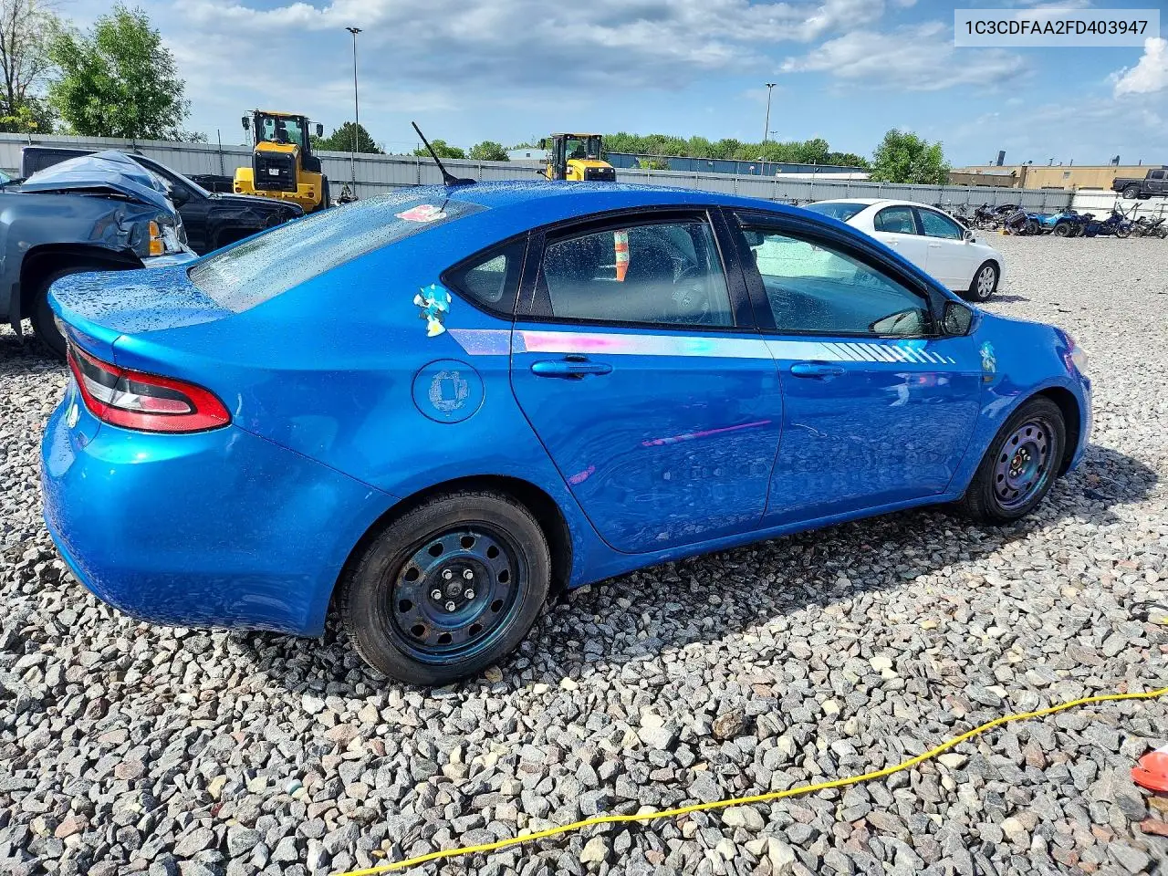 2015 Dodge Dart Se VIN: 1C3CDFAA2FD403947 Lot: 59243746