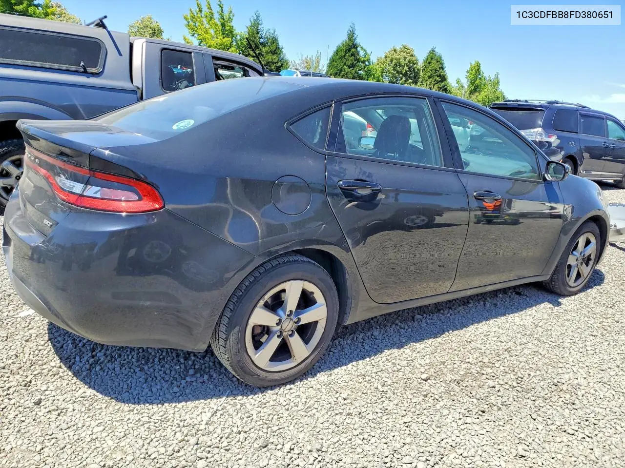 2015 Dodge Dart Sxt VIN: 1C3CDFBB8FD380651 Lot: 59598716