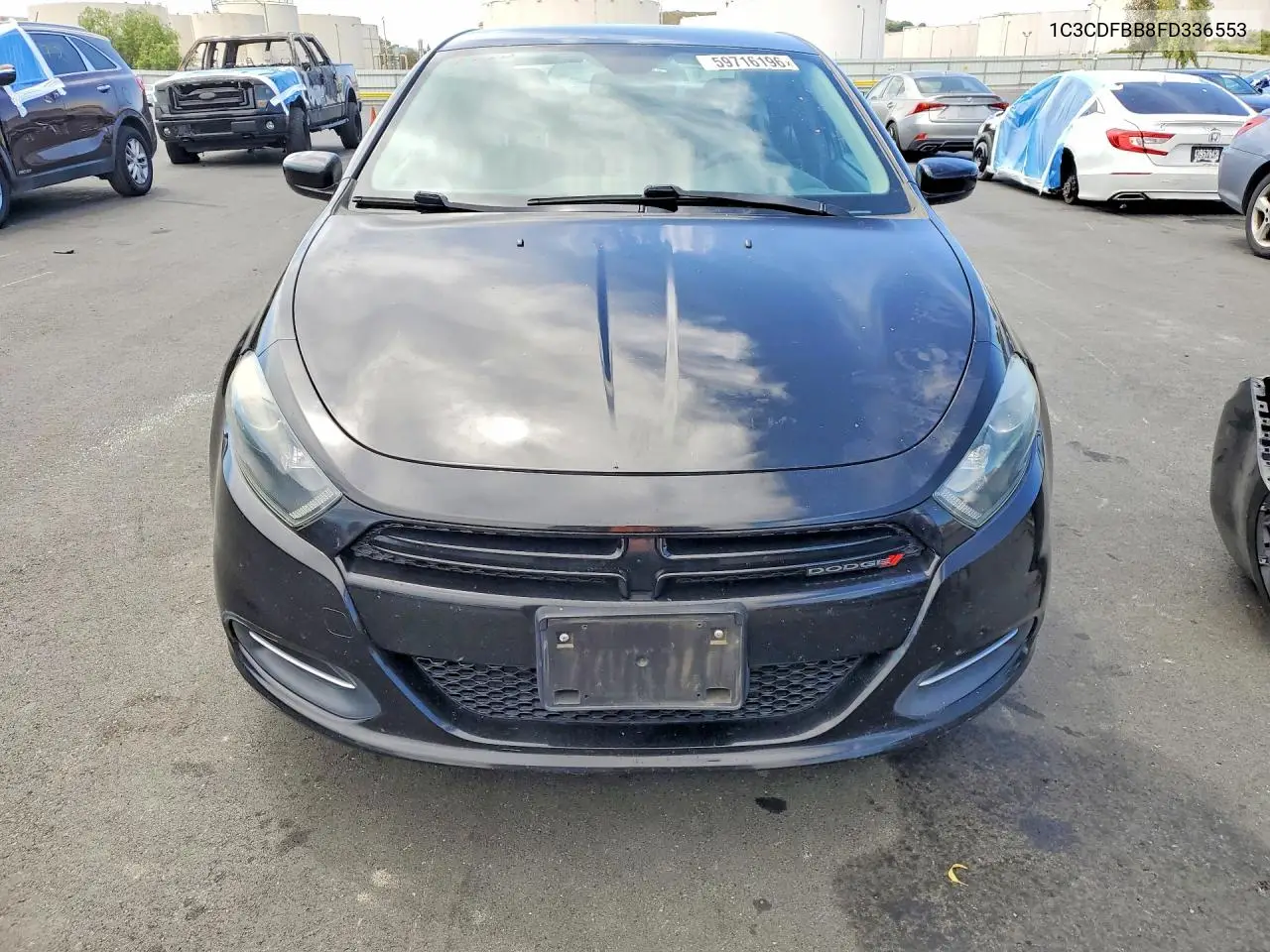 2015 Dodge Dart Sxt VIN: 1C3CDFBB8FD336553 Lot: 59716196