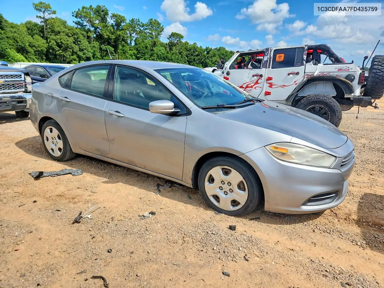2015 Dodge Dart Se VIN: 1C3CDFAA7FD435759 Lot: 59810826