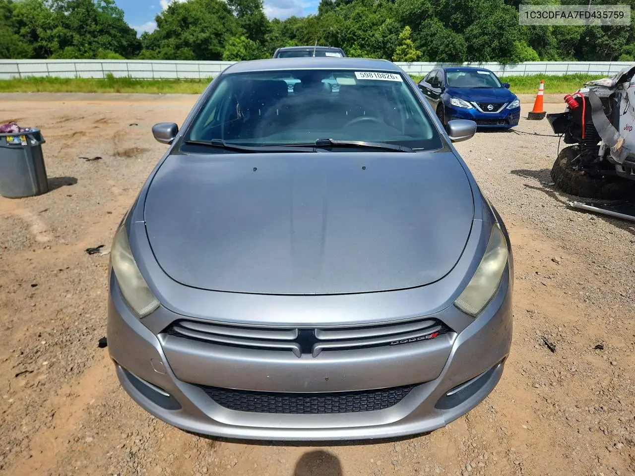 2015 Dodge Dart Se VIN: 1C3CDFAA7FD435759 Lot: 59810826