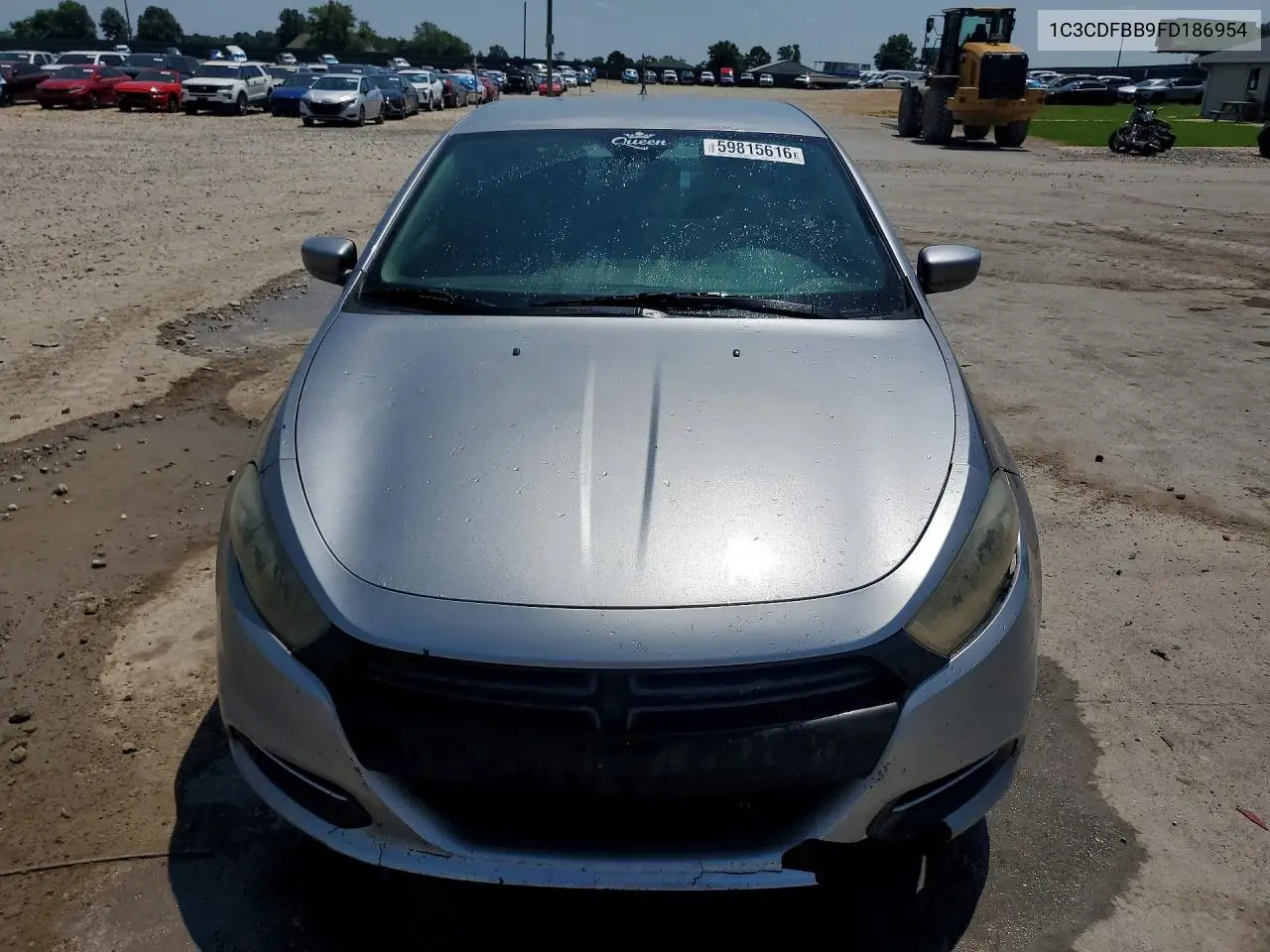 2015 Dodge Dart Sxt VIN: 1C3CDFBB9FD186954 Lot: 59815616