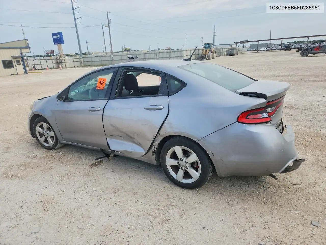 2015 Dodge Dart Sxt VIN: 1C3CDFBB5FD285951 Lot: 59860386