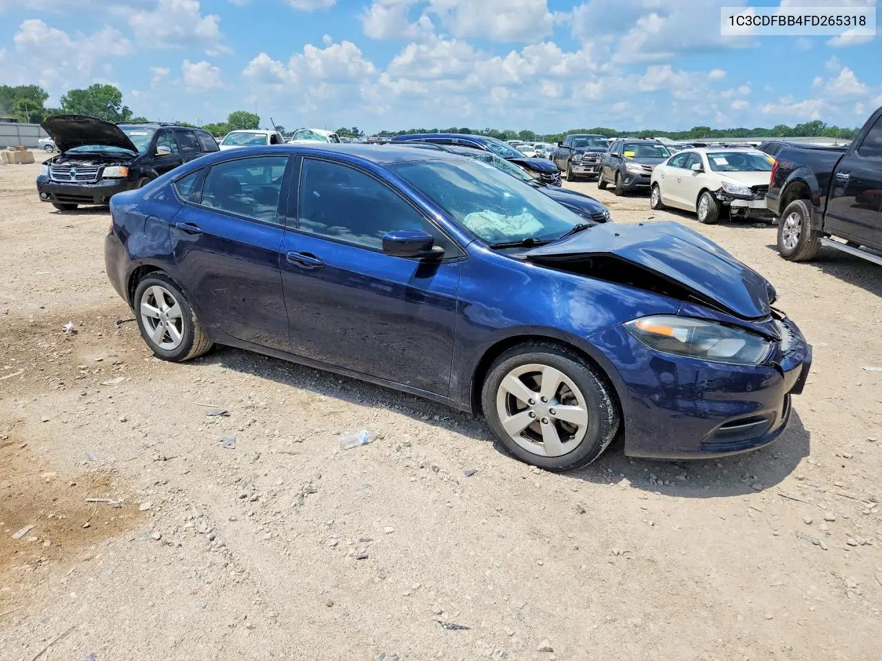 2015 Dodge Dart Sxt VIN: 1C3CDFBB4FD265318 Lot: 60003486