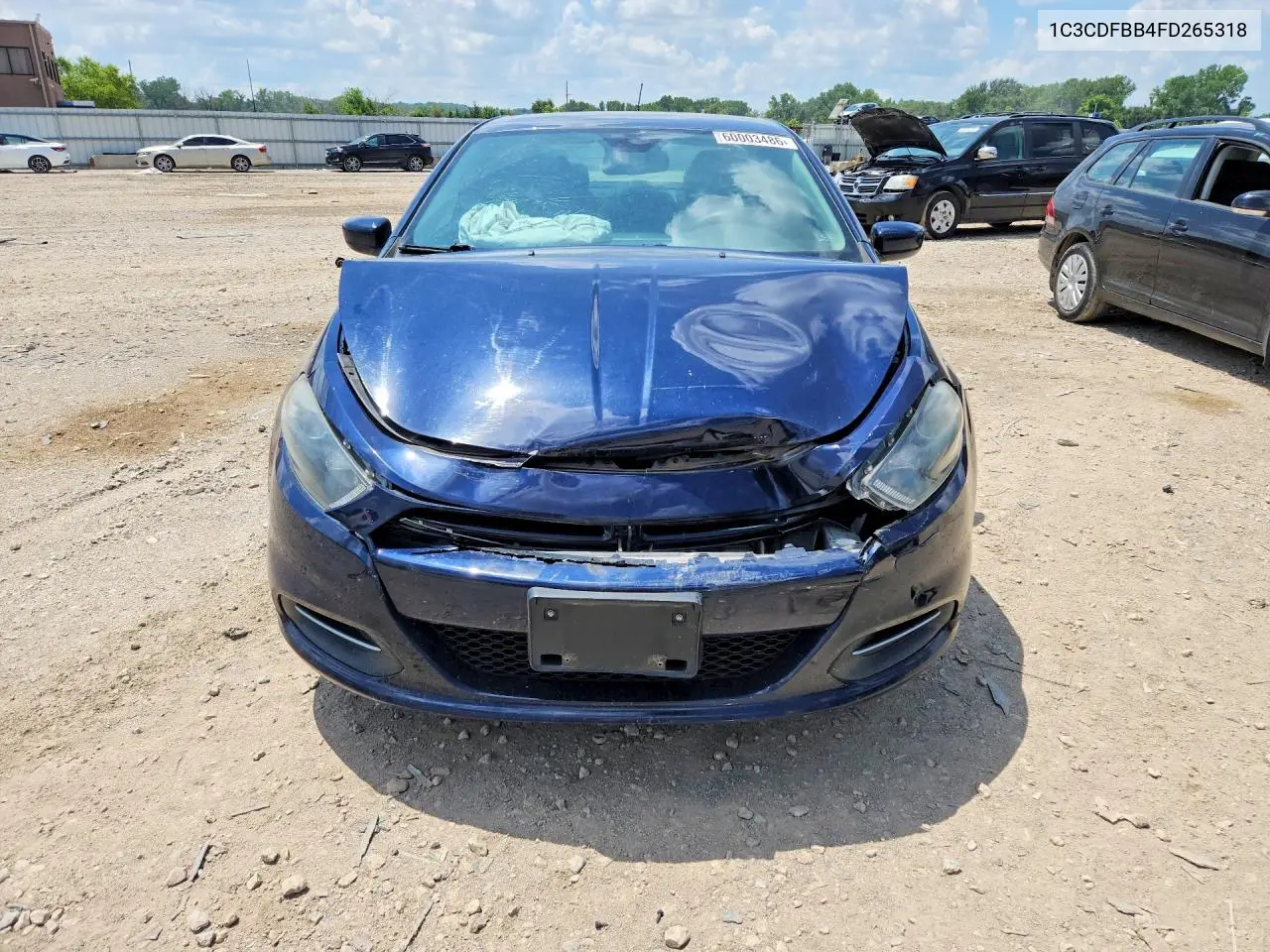 2015 Dodge Dart Sxt VIN: 1C3CDFBB4FD265318 Lot: 60003486
