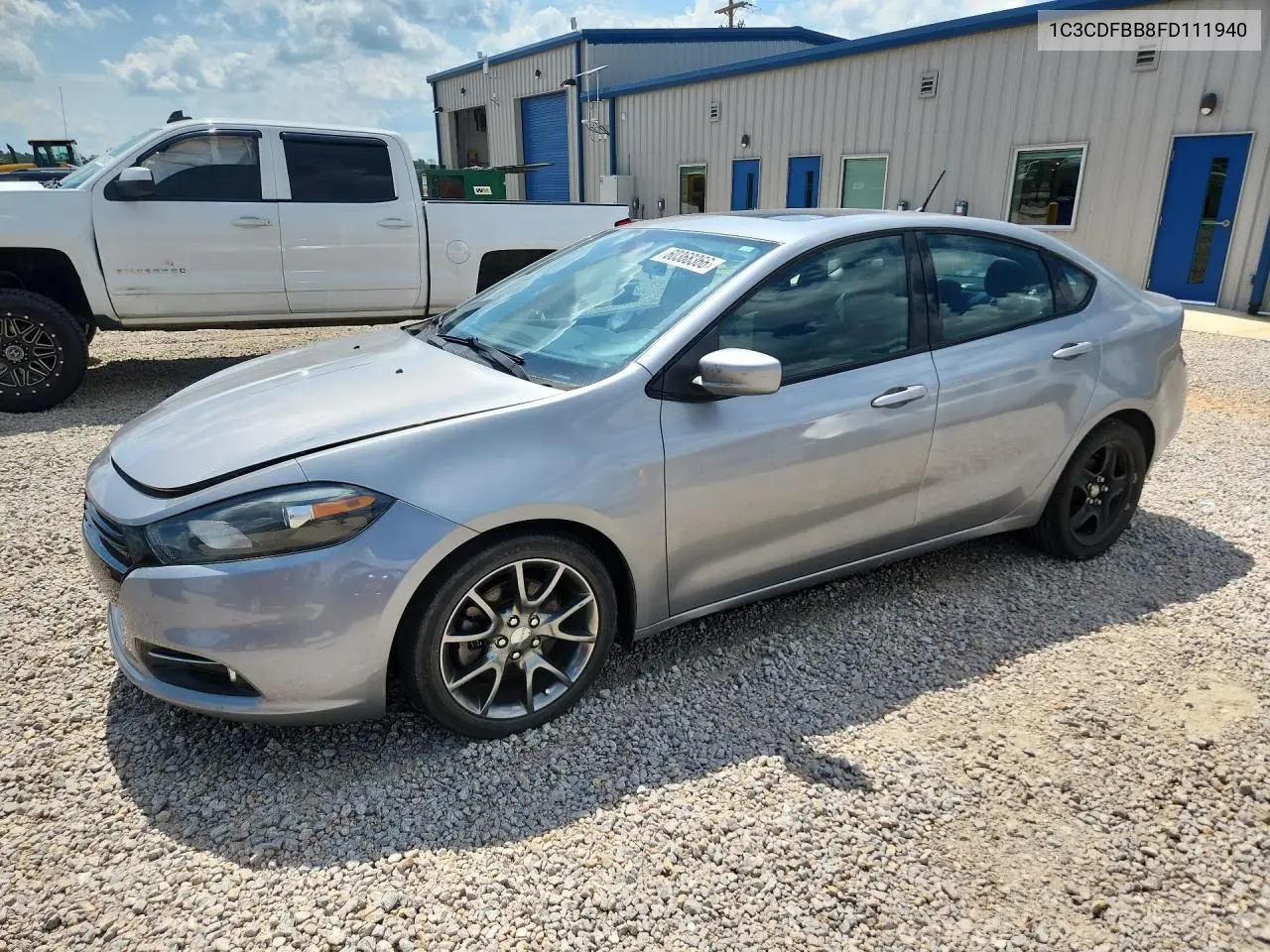 2015 Dodge Dart Sxt VIN: 1C3CDFBB8FD111940 Lot: 60368366