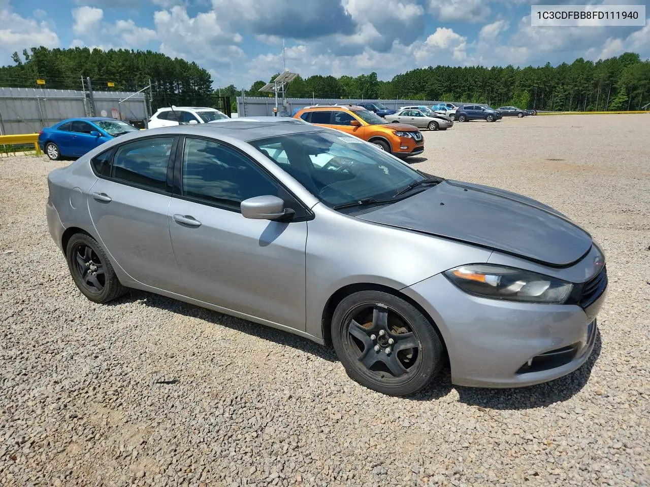 2015 Dodge Dart Sxt VIN: 1C3CDFBB8FD111940 Lot: 60368366