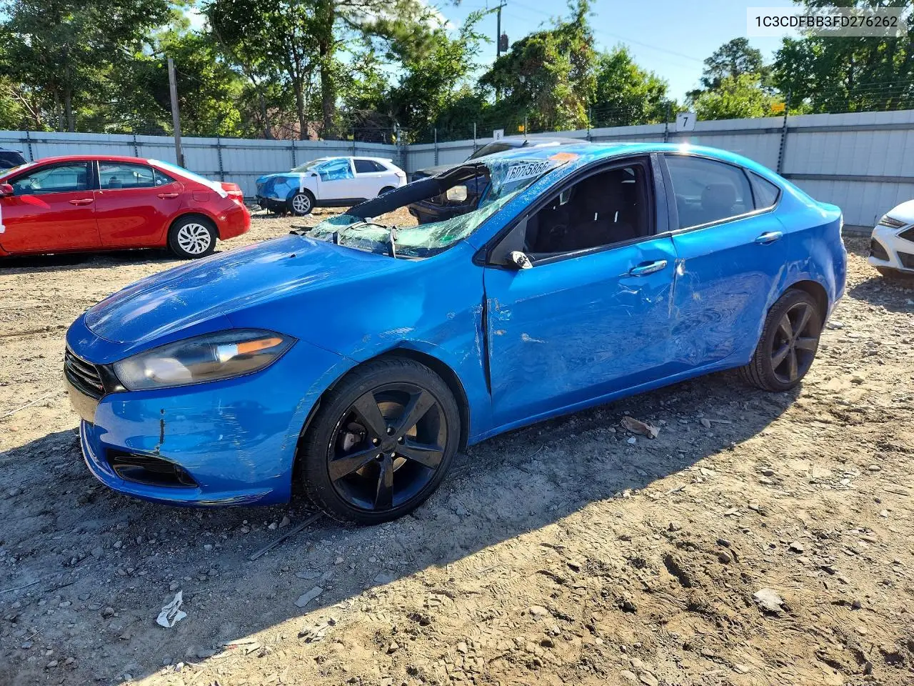 2015 Dodge Dart Sxt VIN: 1C3CDFBB3FD276262 Lot: 60765866