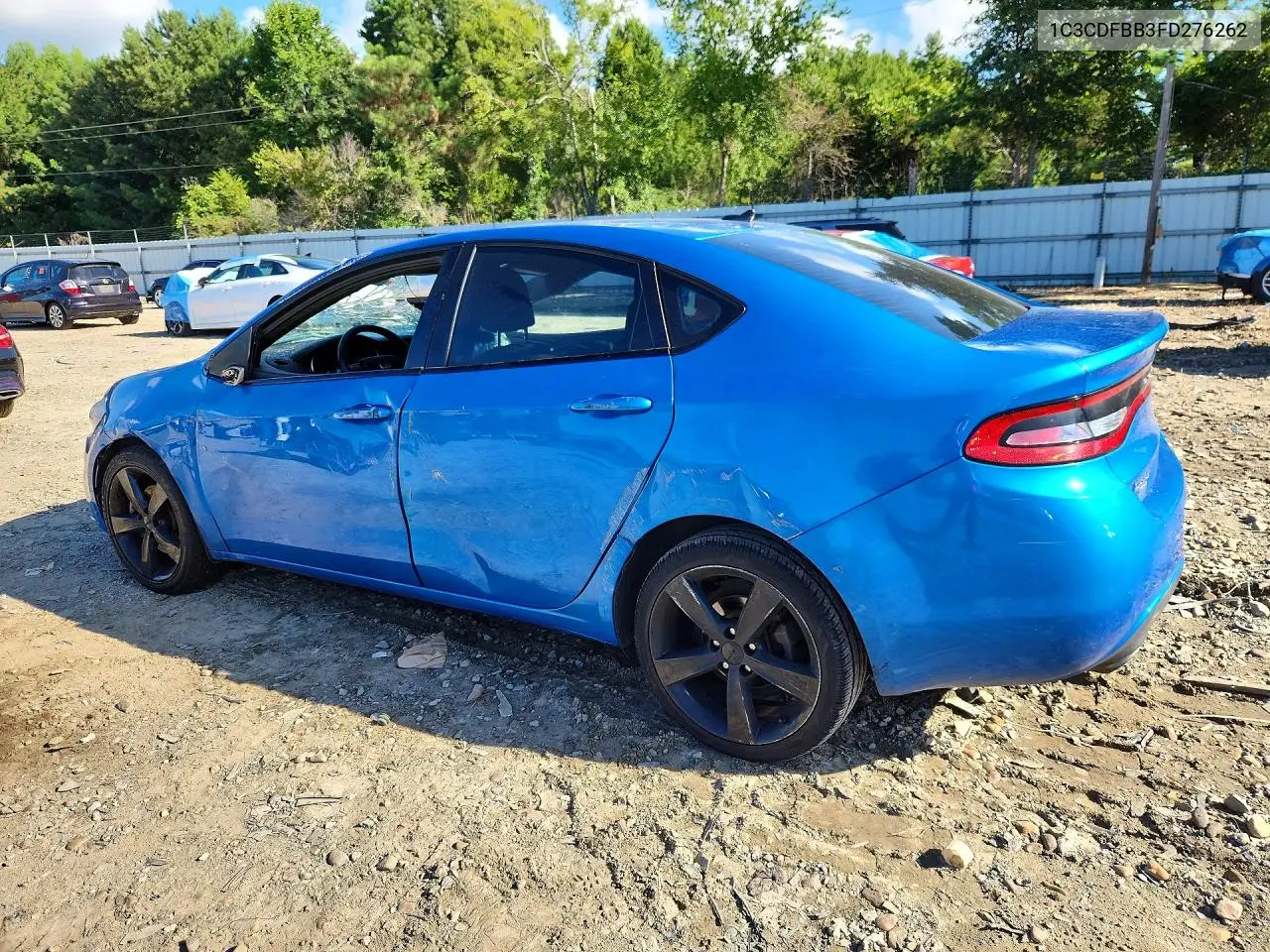 2015 Dodge Dart Sxt VIN: 1C3CDFBB3FD276262 Lot: 60765866