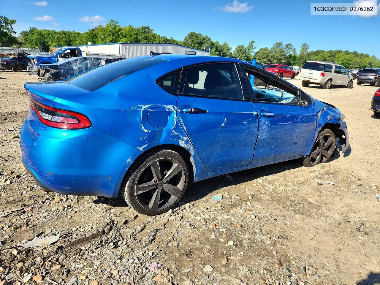 2015 Dodge Dart Sxt VIN: 1C3CDFBB3FD276262 Lot: 60765866