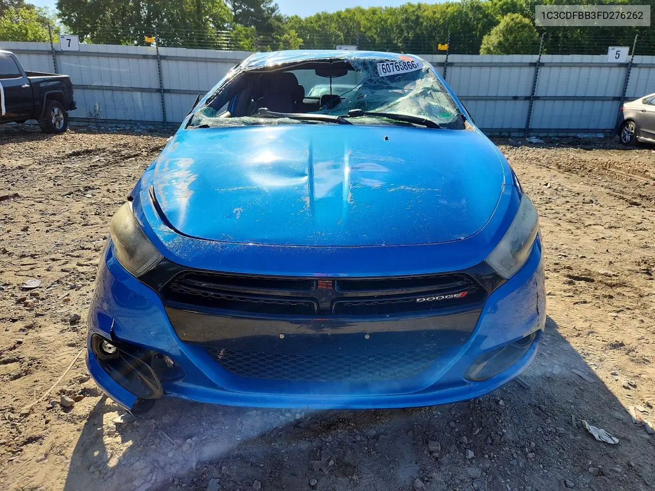 2015 Dodge Dart Sxt VIN: 1C3CDFBB3FD276262 Lot: 60765866