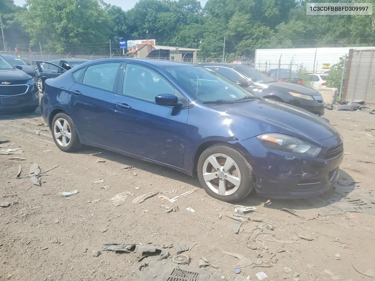 2015 Dodge Dart Sxt VIN: 1C3CDFBB8FD309997 Lot: 60789376