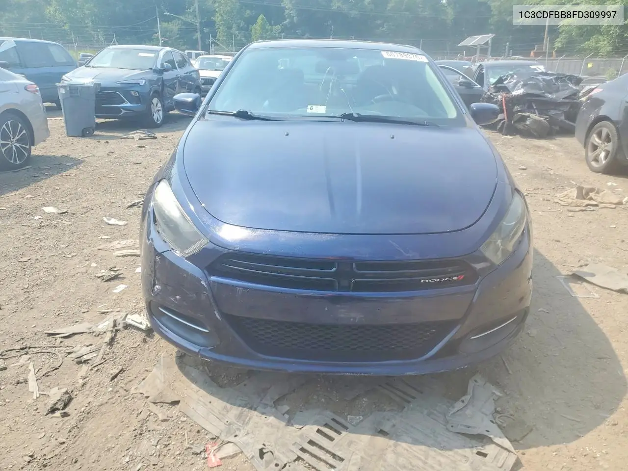 2015 Dodge Dart Sxt VIN: 1C3CDFBB8FD309997 Lot: 60789376
