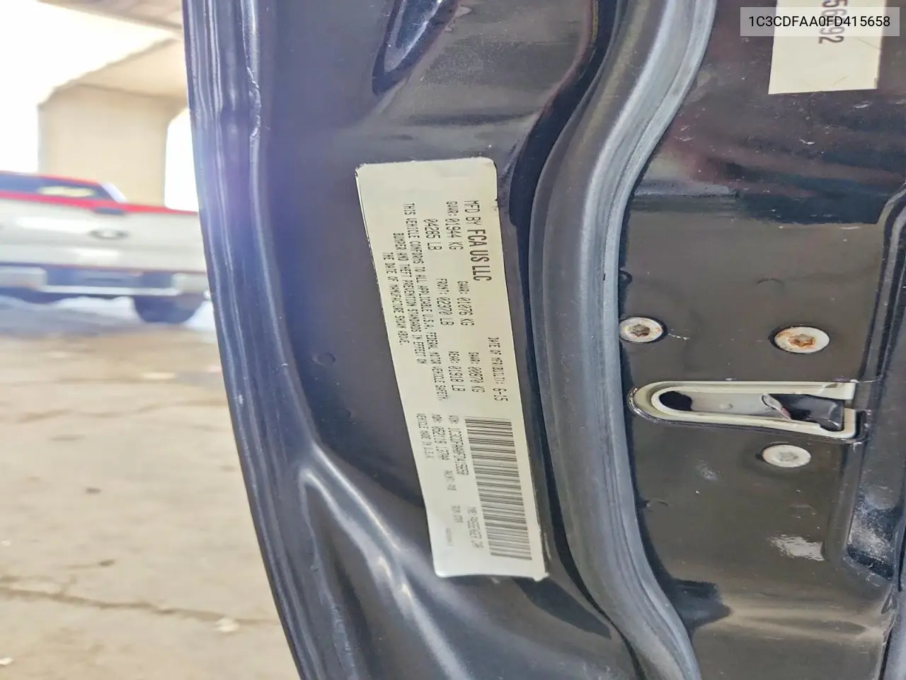 2015 Dodge Dart Se VIN: 1C3CDFAA0FD415658 Lot: 60800236