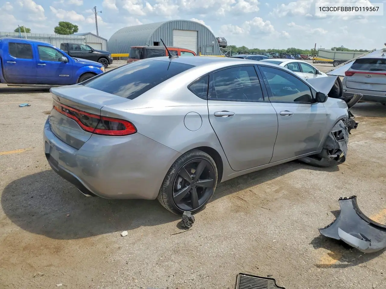 2015 Dodge Dart Sxt VIN: 1C3CDFBB8FD119567 Lot: 60900156