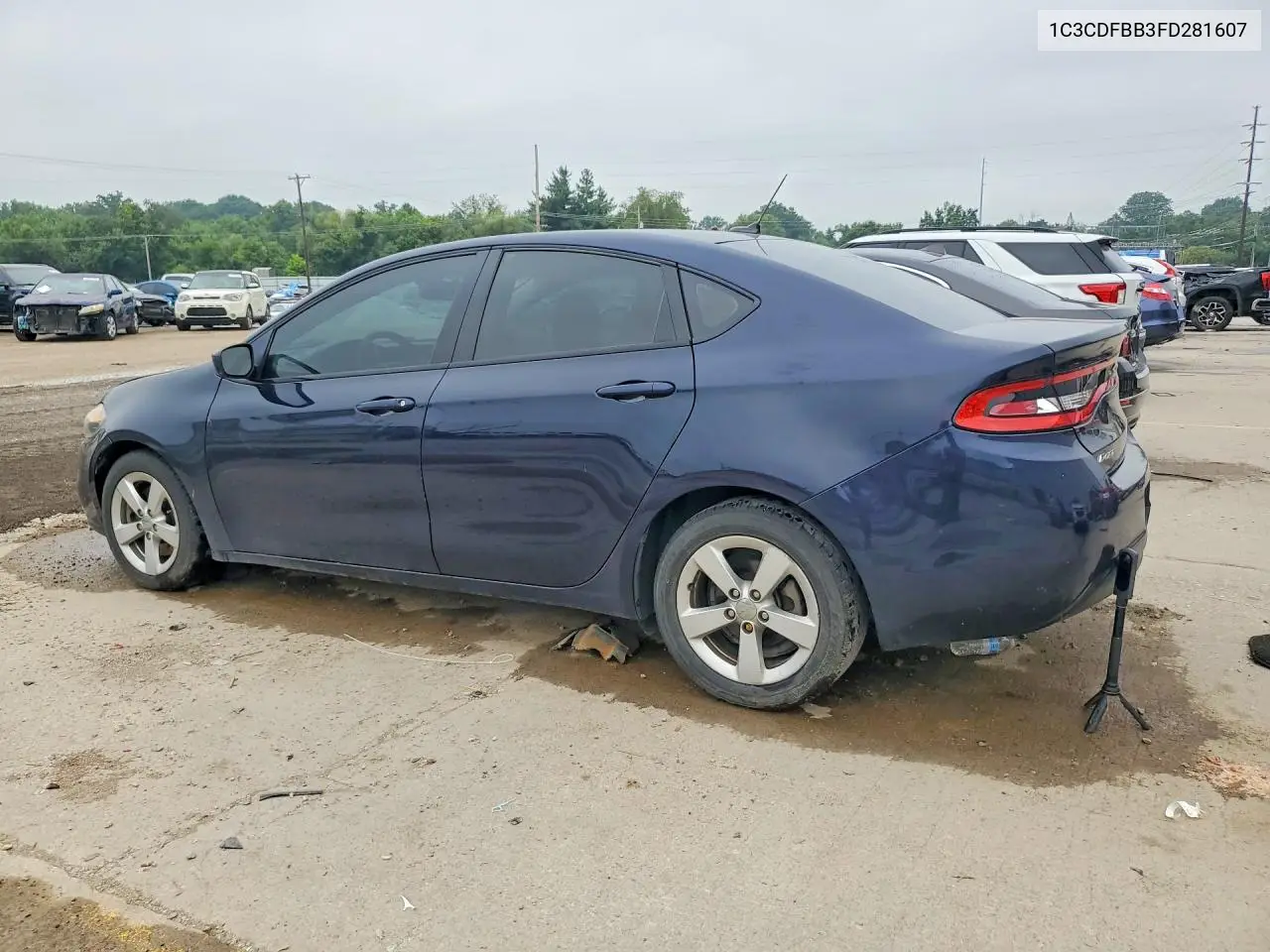 2015 Dodge Dart Sxt VIN: 1C3CDFBB3FD281607 Lot: 61668296