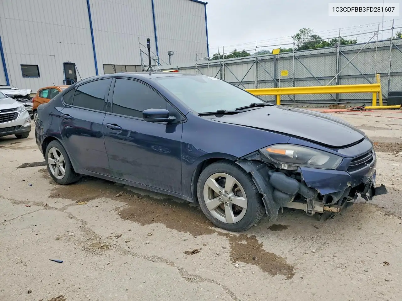 2015 Dodge Dart Sxt VIN: 1C3CDFBB3FD281607 Lot: 61668296