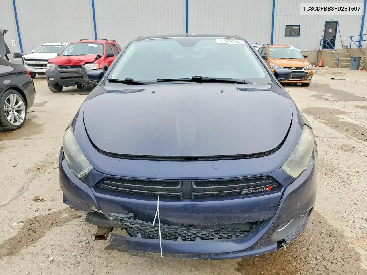 2015 Dodge Dart Sxt VIN: 1C3CDFBB3FD281607 Lot: 61668296