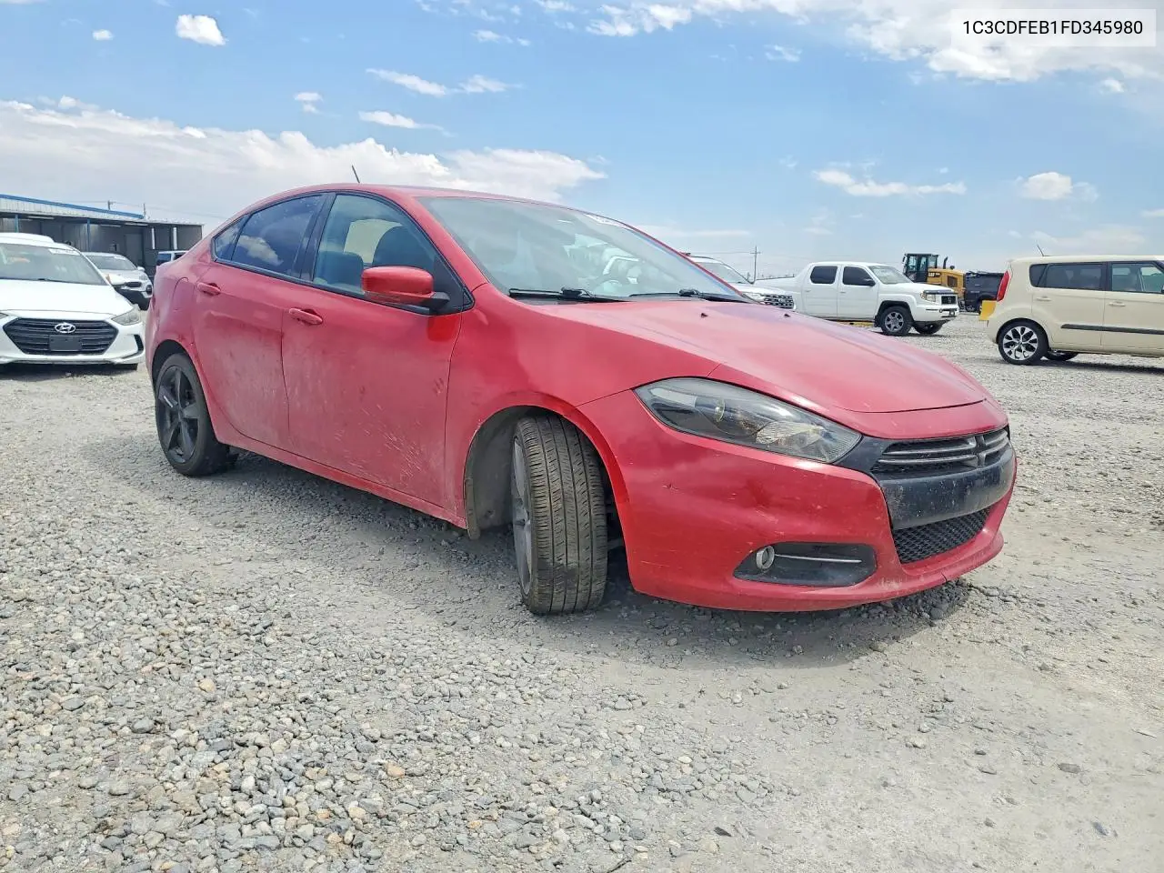 2015 Dodge Dart Gt VIN: 1C3CDFEB1FD345980 Lot: 85461865