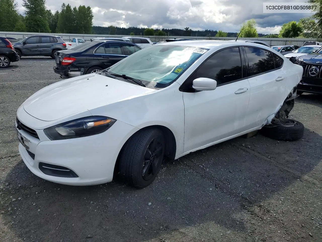 2016 Dodge Dart Sxt VIN: 1C3CDFBB1GD505877 Lot: 56862726