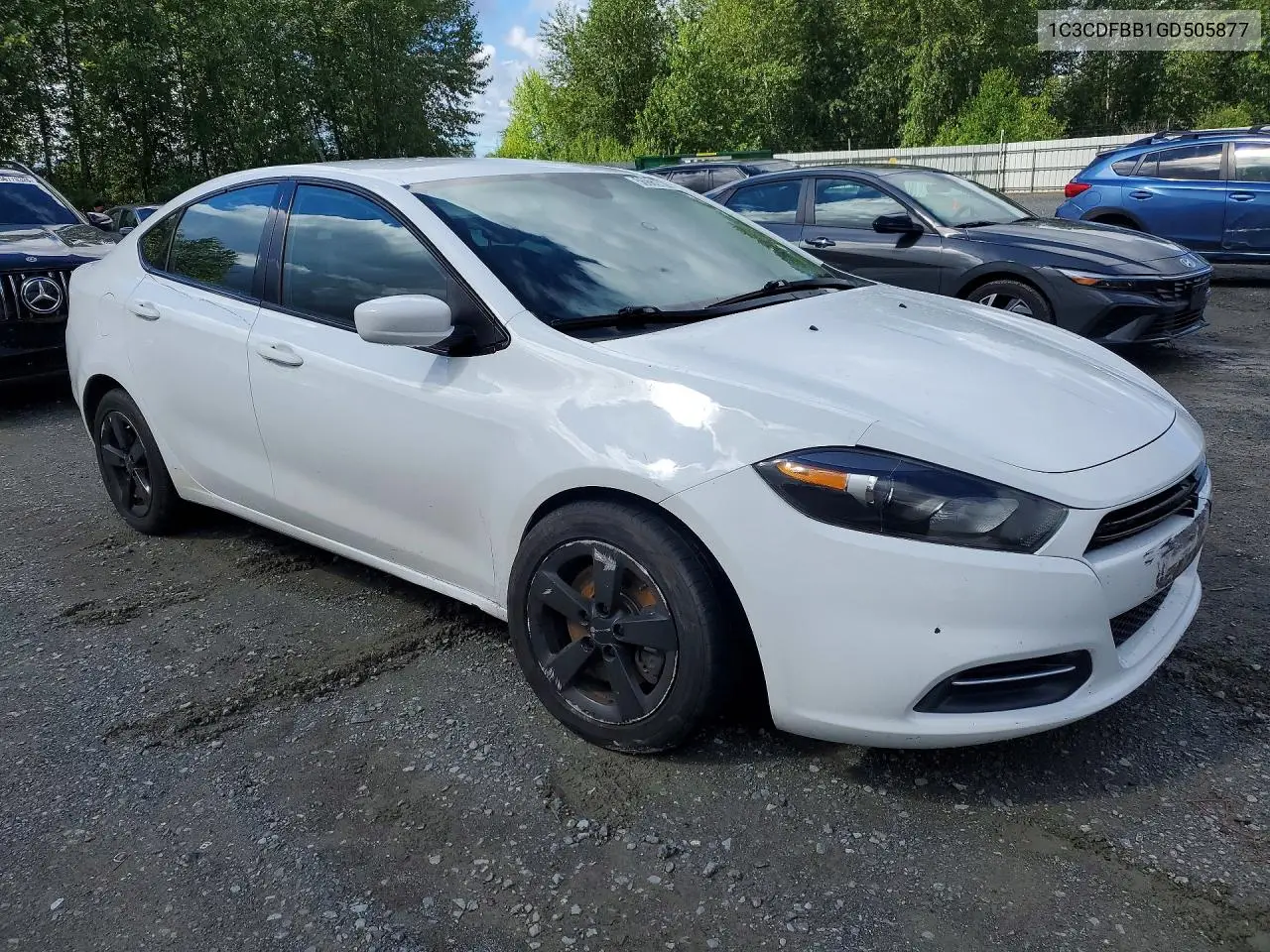 2016 Dodge Dart Sxt VIN: 1C3CDFBB1GD505877 Lot: 56862726