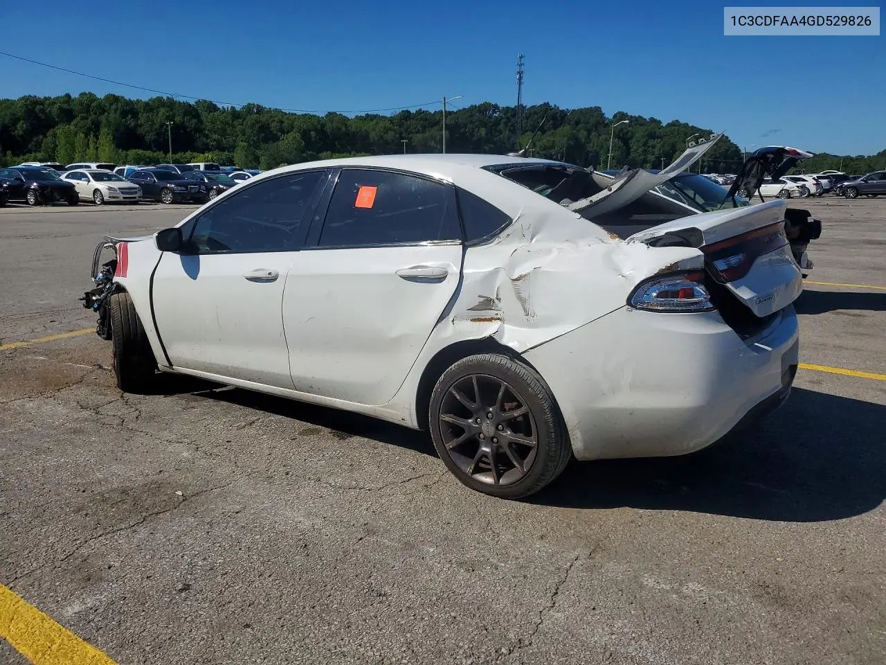 2016 Dodge Dart Se VIN: 1C3CDFAA4GD529826 Lot: 58321096