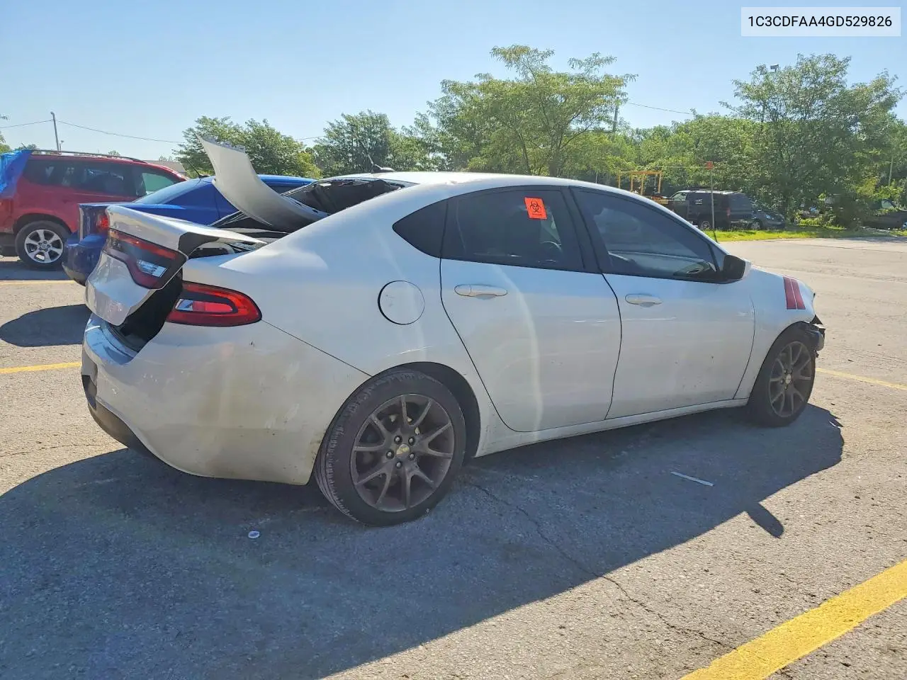 2016 Dodge Dart Se VIN: 1C3CDFAA4GD529826 Lot: 58321096