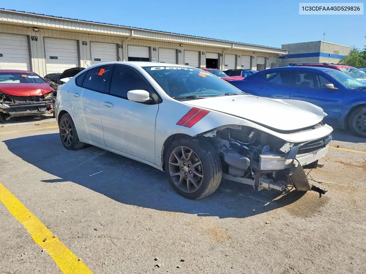 2016 Dodge Dart Se VIN: 1C3CDFAA4GD529826 Lot: 58321096