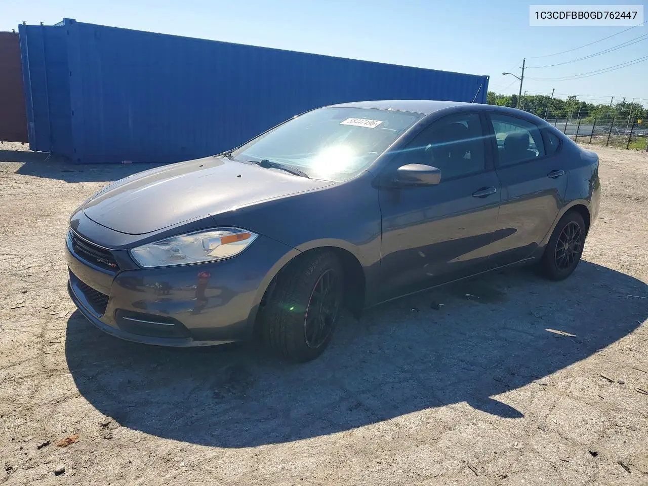 2016 Dodge Dart Sxt VIN: 1C3CDFBB0GD762447 Lot: 58447496