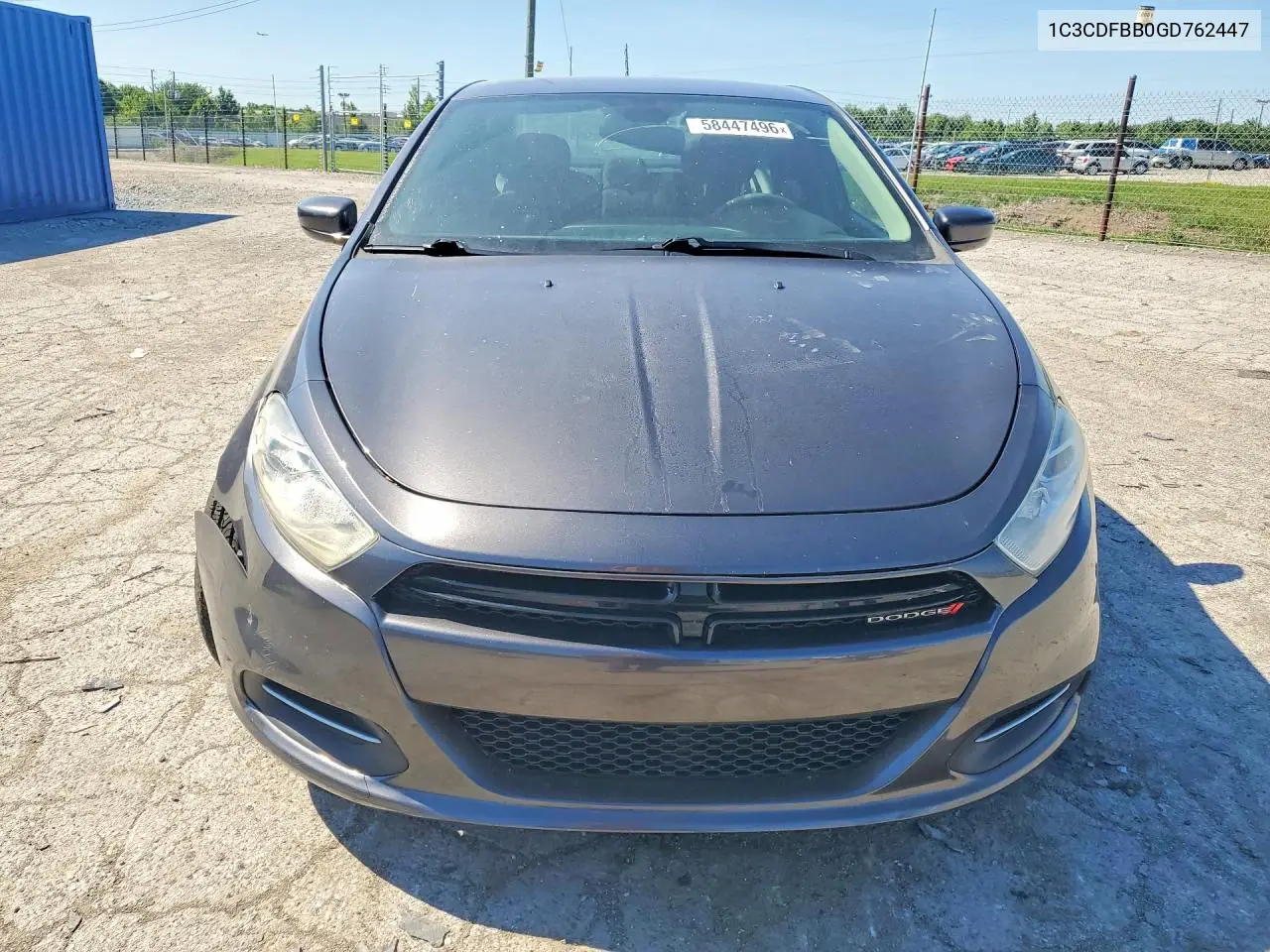 2016 Dodge Dart Sxt VIN: 1C3CDFBB0GD762447 Lot: 58447496