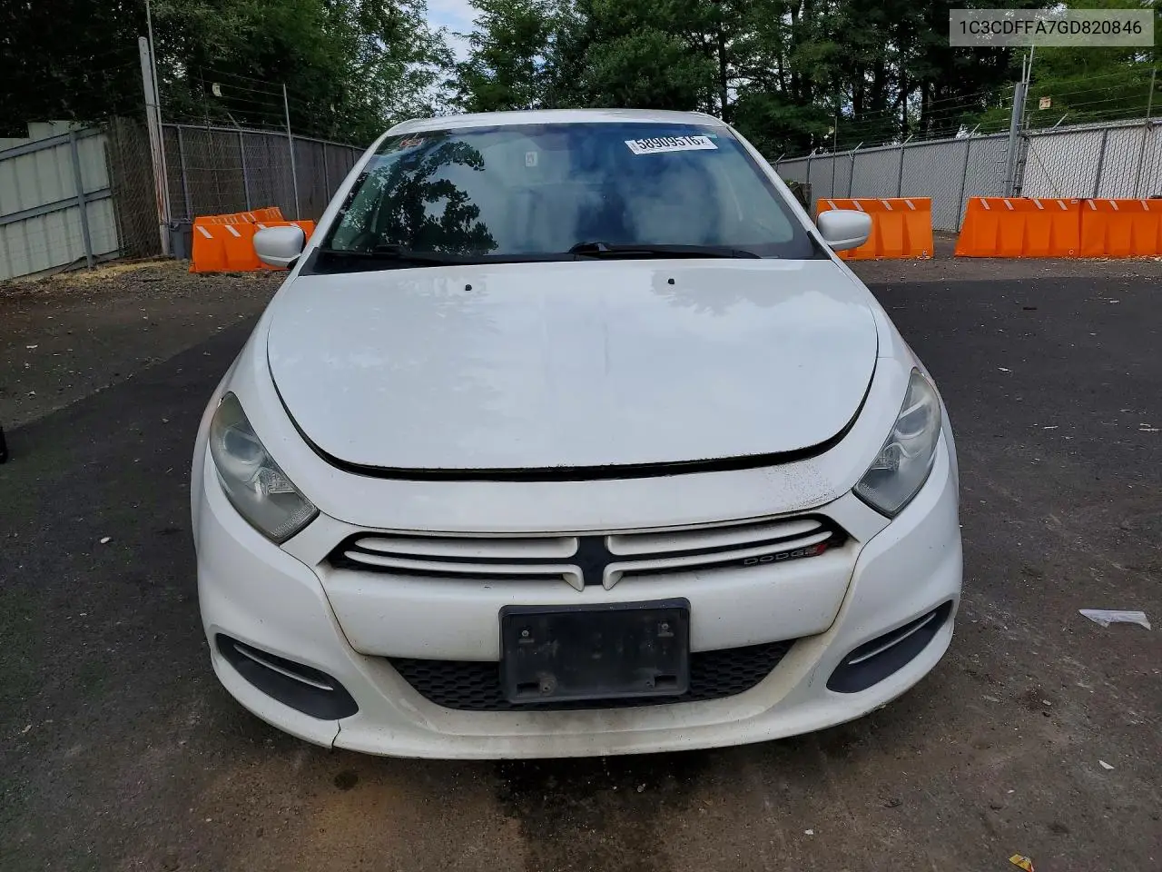 2016 Dodge Dart Sxt Sport VIN: 1C3CDFFA7GD820846 Lot: 58909516