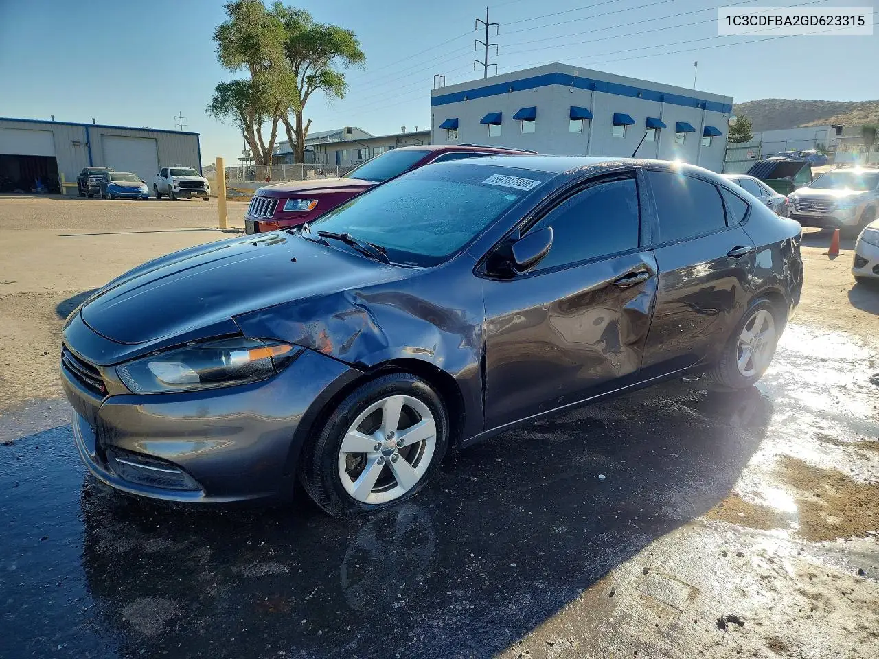 2016 Dodge Dart Sxt VIN: 1C3CDFBA2GD623315 Lot: 59707906