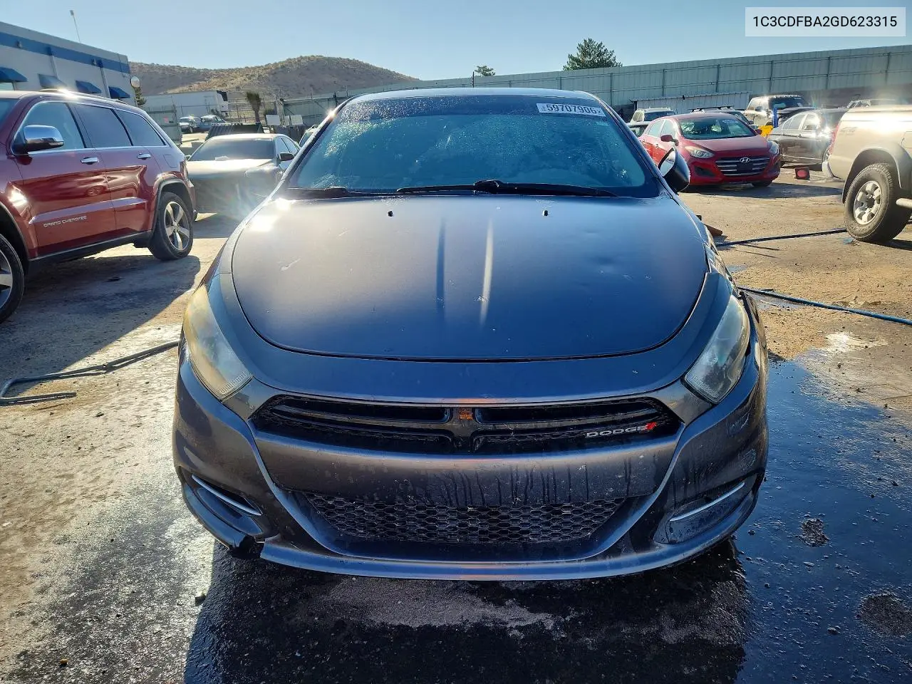 2016 Dodge Dart Sxt VIN: 1C3CDFBA2GD623315 Lot: 59707906