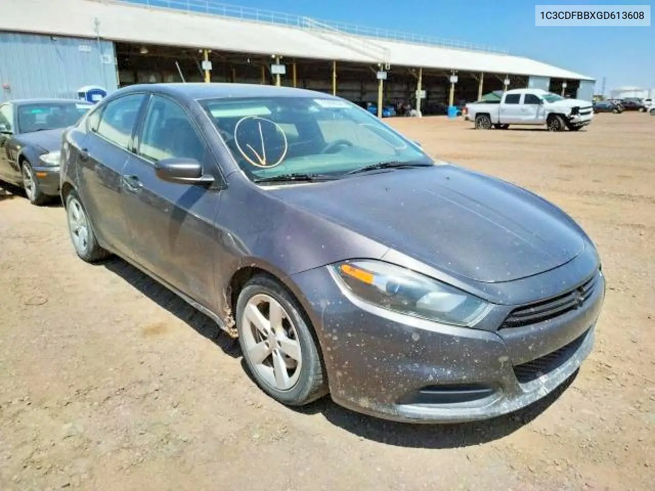 2016 Dodge Dart Sxt VIN: 1C3CDFBBXGD613608 Lot: 59810336