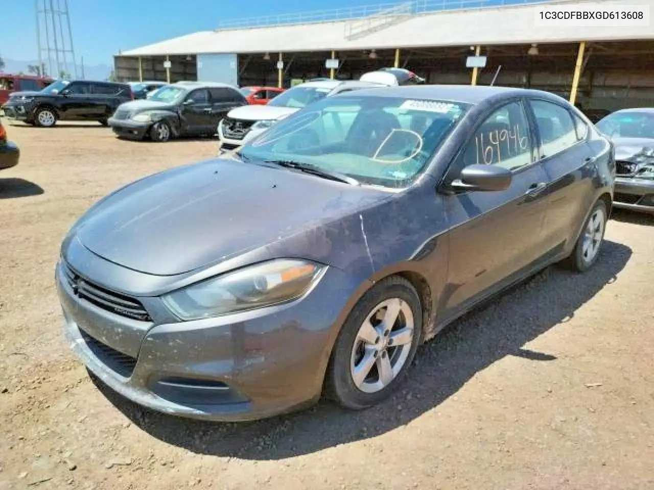 2016 Dodge Dart Sxt VIN: 1C3CDFBBXGD613608 Lot: 59810336