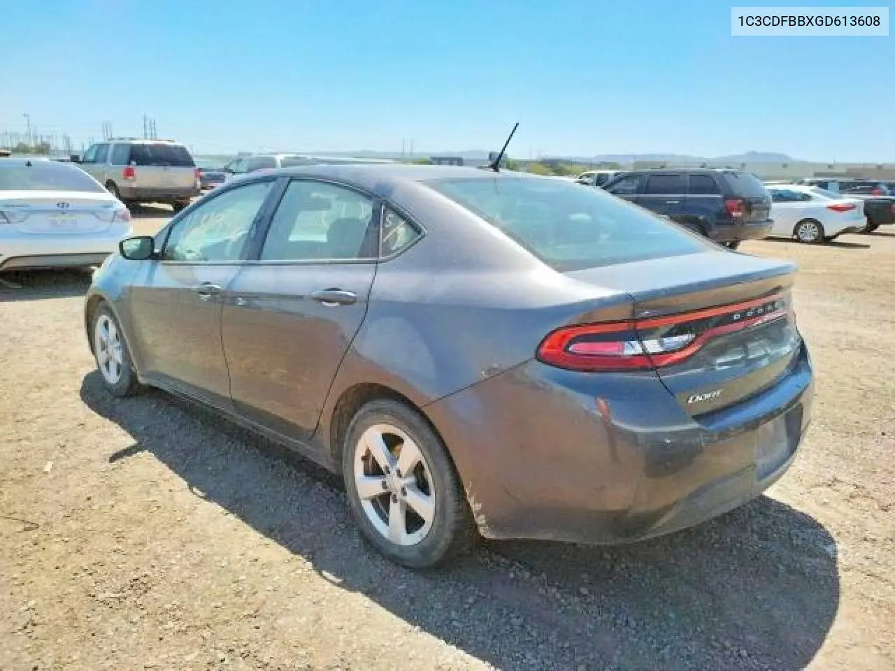 2016 Dodge Dart Sxt VIN: 1C3CDFBBXGD613608 Lot: 59810336