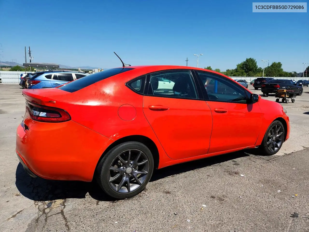 2016 Dodge Dart Sxt VIN: 1C3CDFBB5GD729086 Lot: 60183036