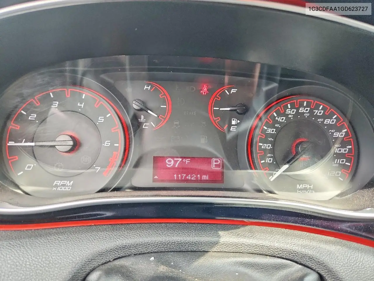 2016 Dodge Dart Se VIN: 1C3CDFAA1GD623727 Lot: 60642056