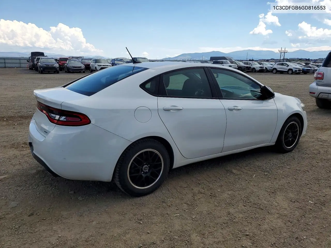 2016 Dodge Dart Gt Sport VIN: 1C3CDFGB6GD816553 Lot: 60927516