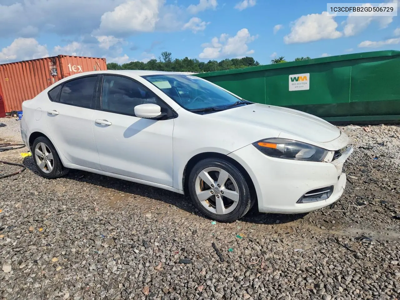 2016 Dodge Dart Sxt VIN: 1C3CDFBB2GD506729 Lot: 61062086