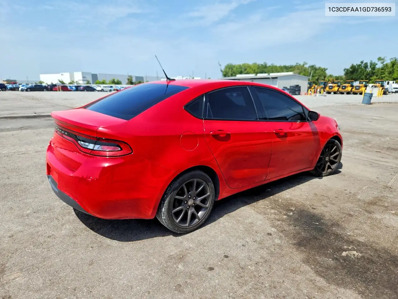 2016 Dodge Dart Se VIN: 1C3CDFAA1GD736593 Lot: 61117576