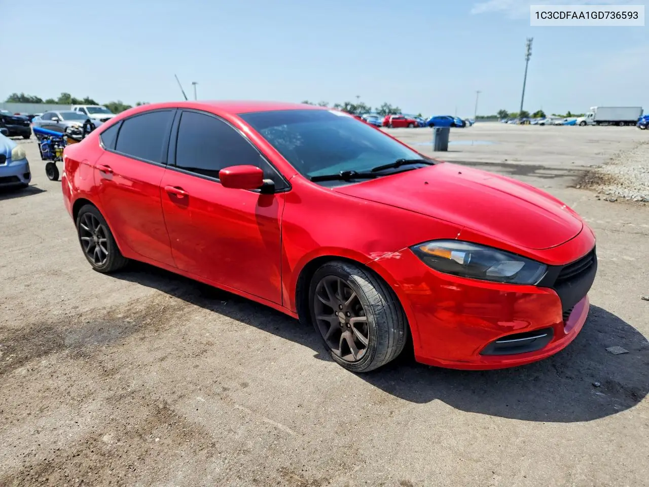 2016 Dodge Dart Se VIN: 1C3CDFAA1GD736593 Lot: 61117576