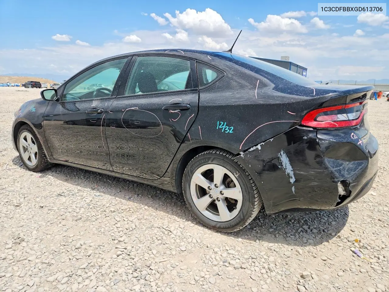 2016 Dodge Dart Sxt VIN: 1C3CDFBBXGD613706 Lot: 61534936