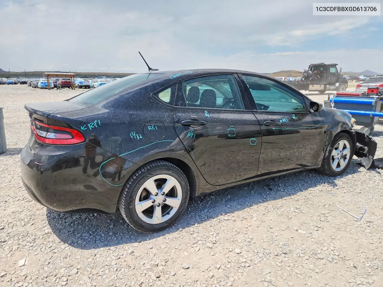2016 Dodge Dart Sxt VIN: 1C3CDFBBXGD613706 Lot: 61534936