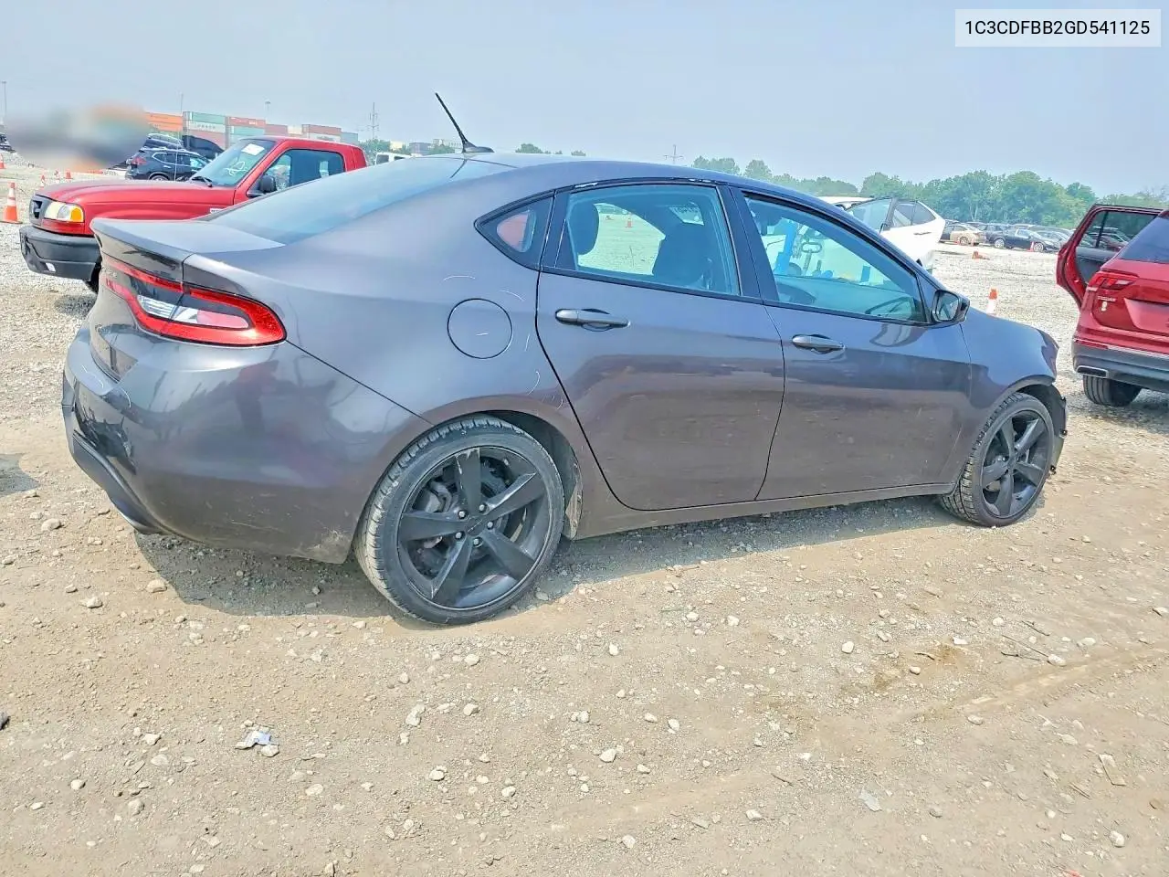 2016 Dodge Dart Sxt VIN: 1C3CDFBB2GD541125 Lot: 61775146