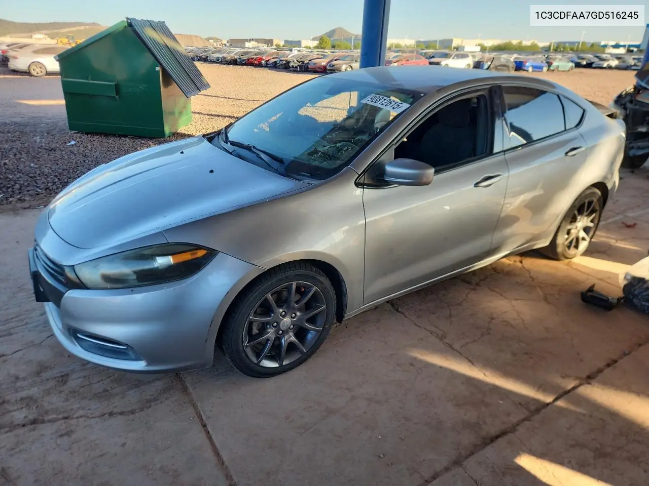 1C3CDFAA7GD516245 2016 Dodge Dart Se