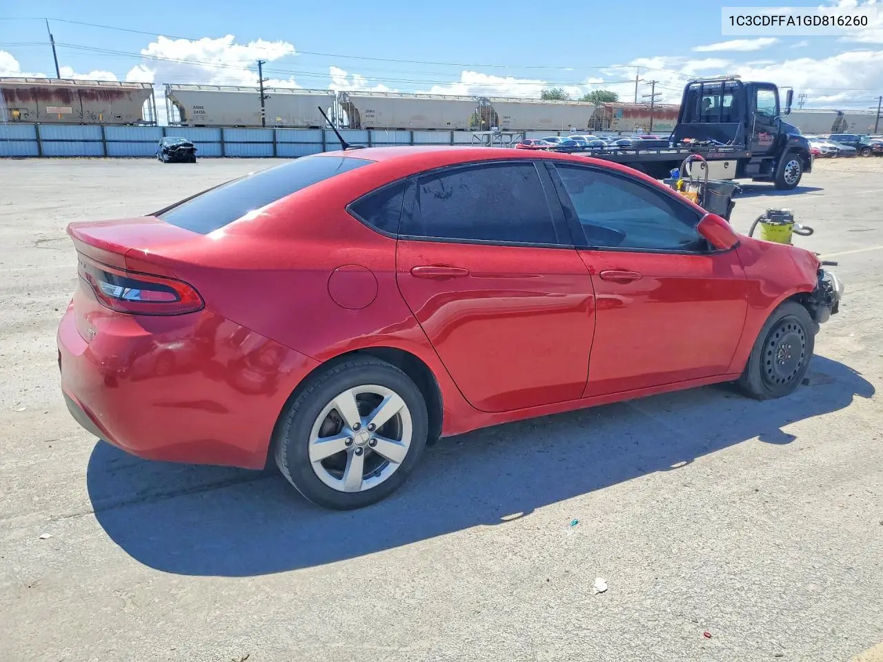 2016 Dodge Dart Sxt Sport VIN: 1C3CDFFA1GD816260 Lot: 95589015