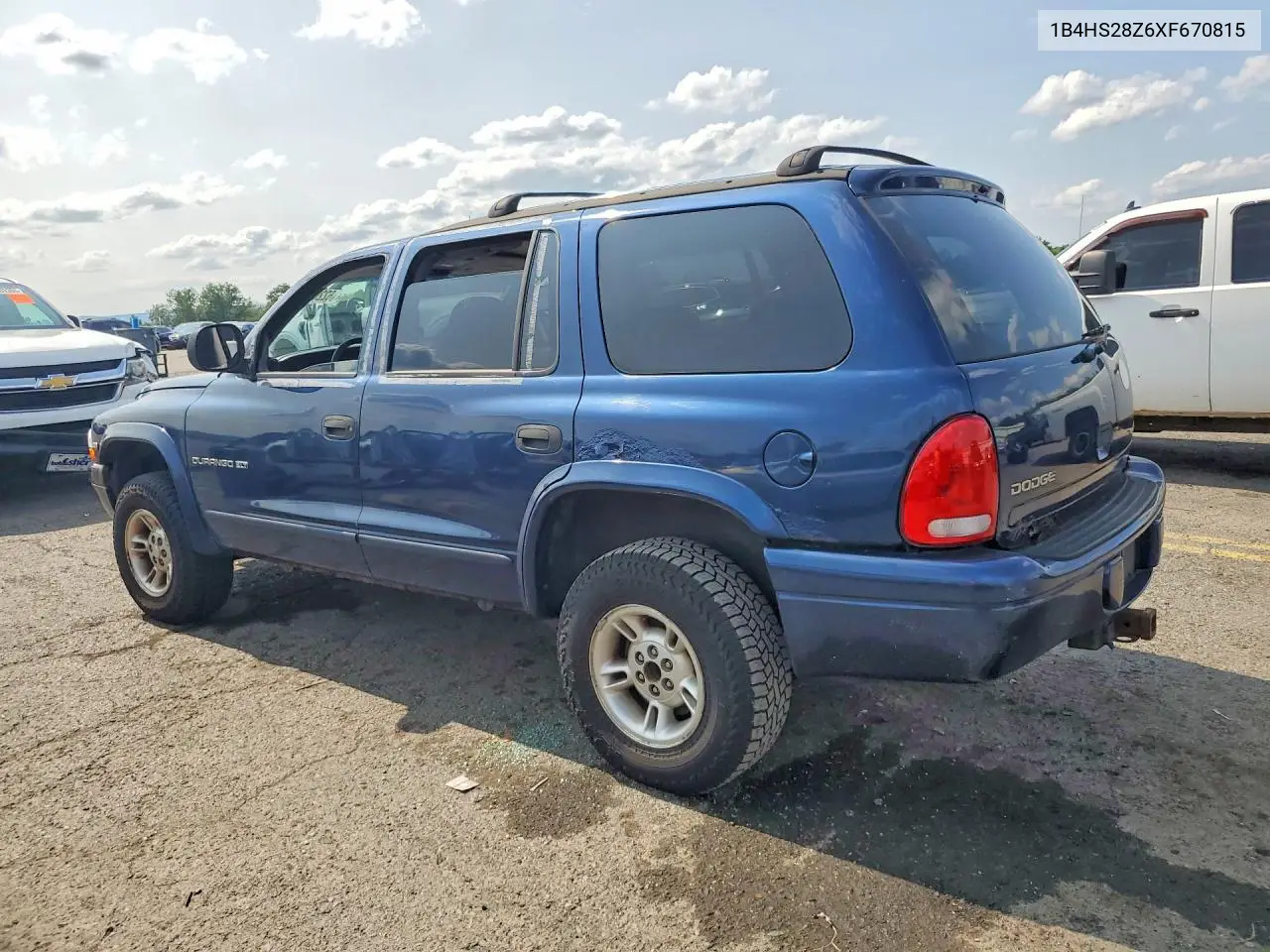 1999 Dodge Durango VIN: 1B4HS28Z6XF670815 Lot: 62202896